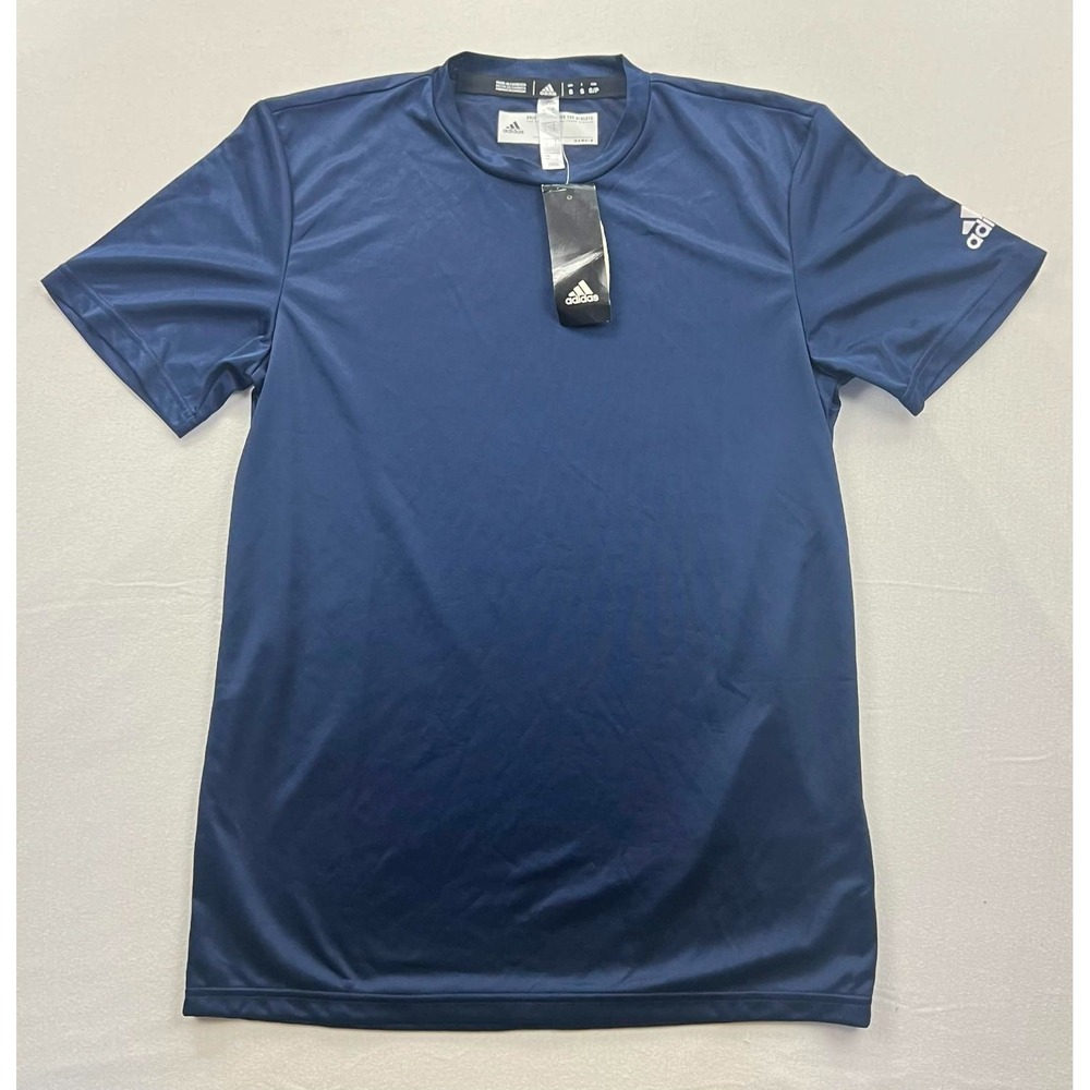 NWT New Adidas Men's Navy Blue Aeroready Athletic Training T-Shirt Size S Small
